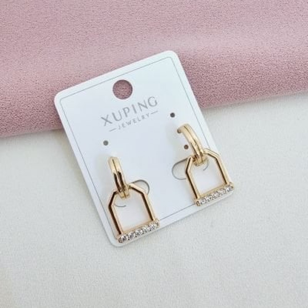 Xuping Zirkon Taşlı Cennet Kapısı Küpe Xuping Zirkon Taşlı Cennet Kapısı Küpe